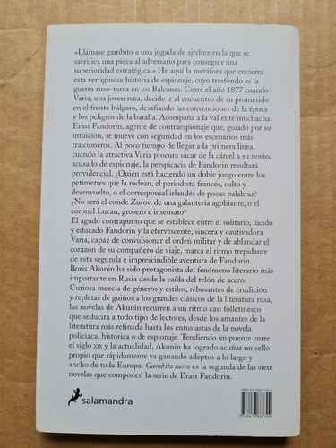 Boris Akunin- Gambito Turco (Usado)