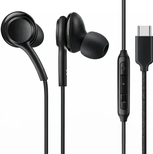 Fone Tipo C Intra Auricular Com Microfone Controle Volume Som Est...