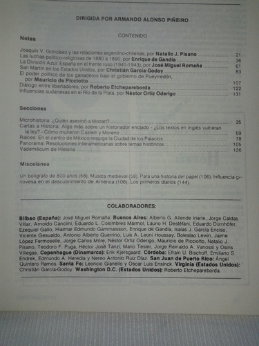Imagen 2 de 2 de Revista Historia Año 1 Nº3 Dirigida Por Alonso Piñeiro 1981