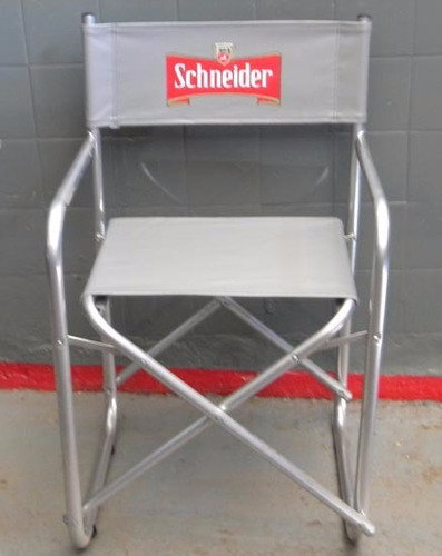 Sillon Director Caño Redondo C/pint. Color Bca/ Ngra O Gris