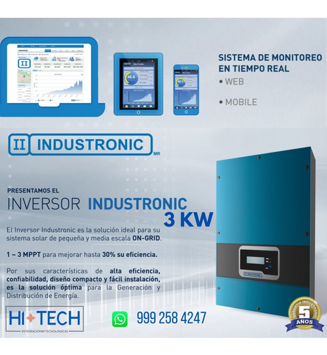 Inversor Solar De 3kw Para Interconexión A La Red