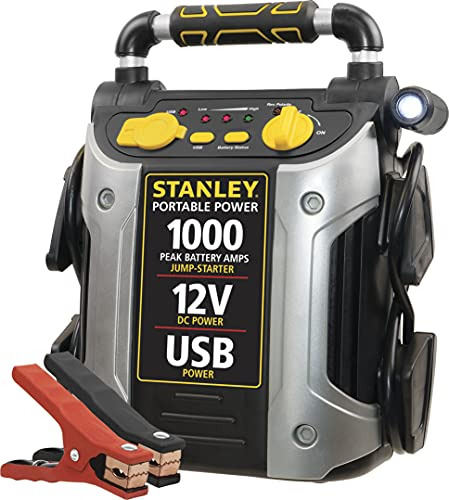 Stanley J509 Jump Starter 1000 Peak500 Amperios Instantáneos