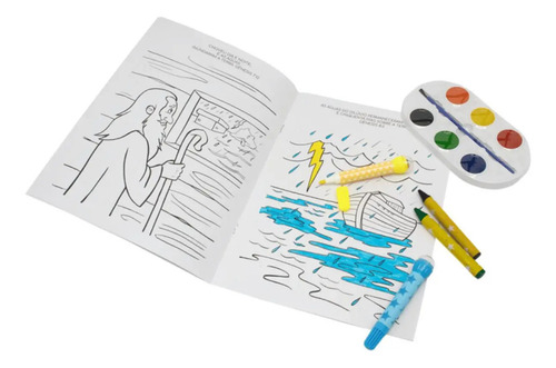 Livro Kit Ler & Colorir Bíblia para Colorir a Todolivro Capa Mole Edição 1 em Português 2024 Editora Brasileitura