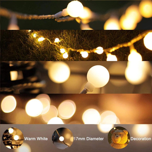 Luces Navideñas Serie Led 10 M Guirnaldas Exteriores