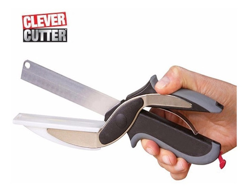 Tesoura 2em1 Clever Cutter Original Da Tv Legumes E Frutas