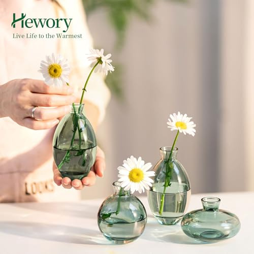 Juego De 3 Jarrones De Cristal Para Arreglos Florales