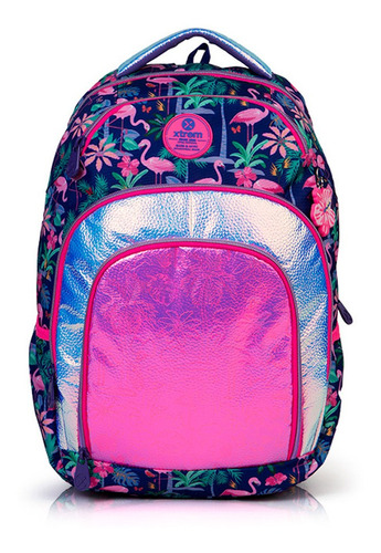 Mochila Xtrem Soul Backpack Miami Flamingo Color Multicolor