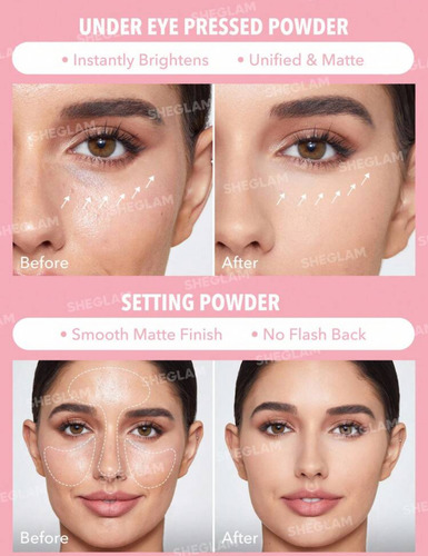 Sheglam Insta Ready & Under Eye Setting Powder Duo Original
