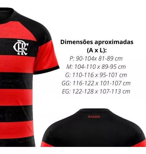 Camiseta do Flamengo FC Rubro Negro Blusa Mengão - Braziline