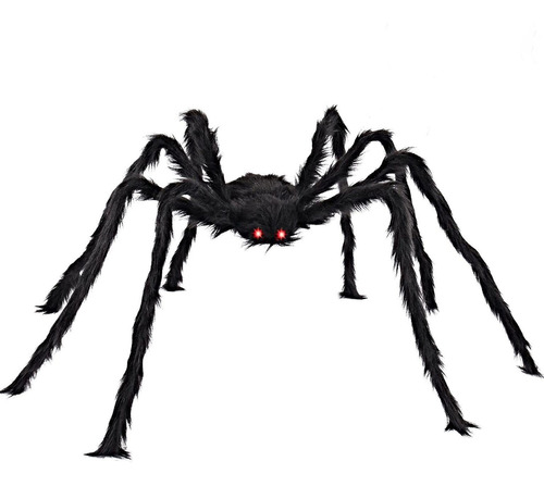 Joyin 63  Led Ojos Araña Gigante Peluda Para Halloween Decor