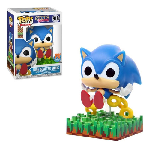 Funko Pop Sonic The Hedgehog Ring Scatter #918 Exclusivo Px