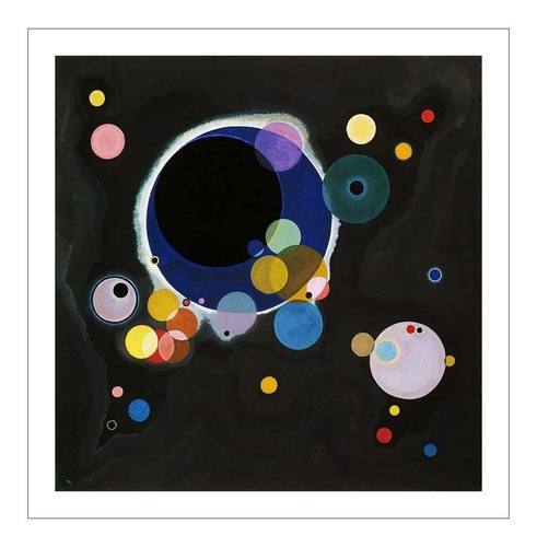 Lamina Fine Art Algunos Circulos Kandinsky 50x50 Myc