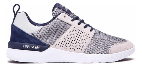 Tenis Supra Scissor Lt Grey Navy White 08027-031