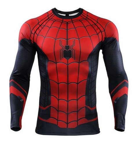 Camiseta De Compresión Spiderman Para Hombre Ropa Deportiva 
