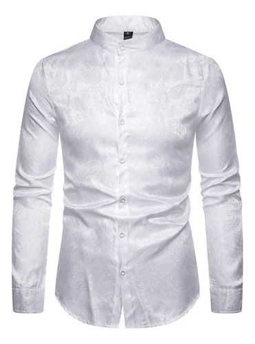 Camisas De Vestir Casuales Para Hombre, Camisa Jacquard De C