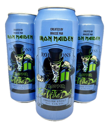 Kit 3 Cervejas Fear Of The Dark Iron Maiden 500ml Lançamento