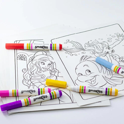 Kit Colorir 5 Canetinhas Mágicas Faber-castell Princesas