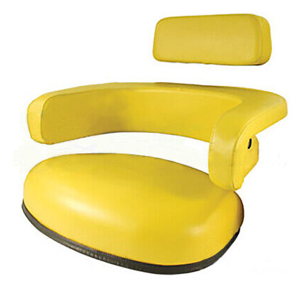 Seat 3-piece Set Vinyl Yellow Fits John Deere 4020 7700  Cca