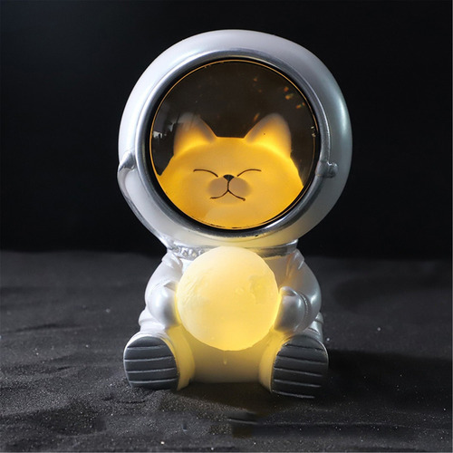 Lindo Astronauta Luz Nocturna Led Astronauta Luna Lámparas E