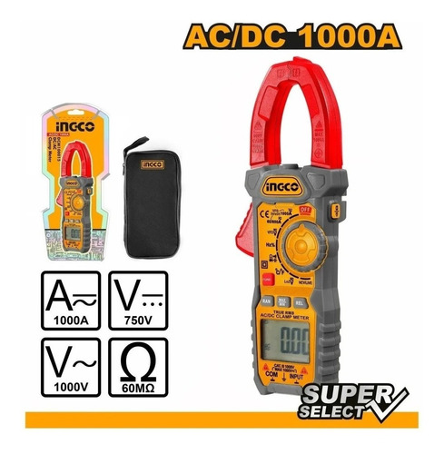 Pinza Amperimetrica Super Select Dcm100015 Ingco