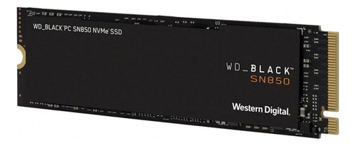 Ssd Wd Black Sn850 2tb Nvme Pcie Gen4 Cor preta