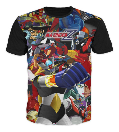 Camiseta Mazinger Z Superheroe Clasico Adulto Exclusivas