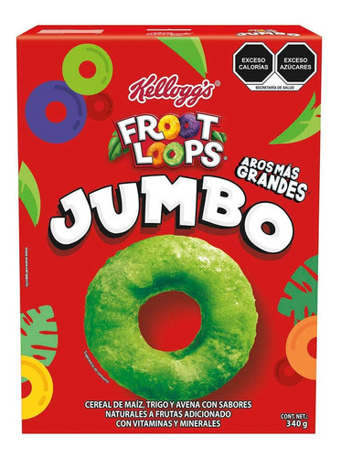 Cereal Froot Loops Jumbo Kelloggs Aros Mas Grandes