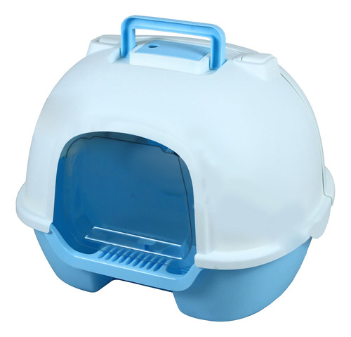 Cat Toilet 10170-1 Arenero Con Pala, Color Azul, 50 X 41 X
