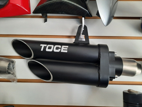 Escape Toce Doble Salida Negro Mate R1 R6 Cbr Zx Motomaniaco