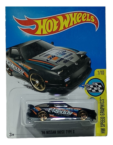 Hot Wheels 96 Nissan 180sx Type X  K-284 #176 2016