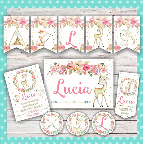 Kit Boho Bebe Cumpleaños, Bautismo, 1 Año