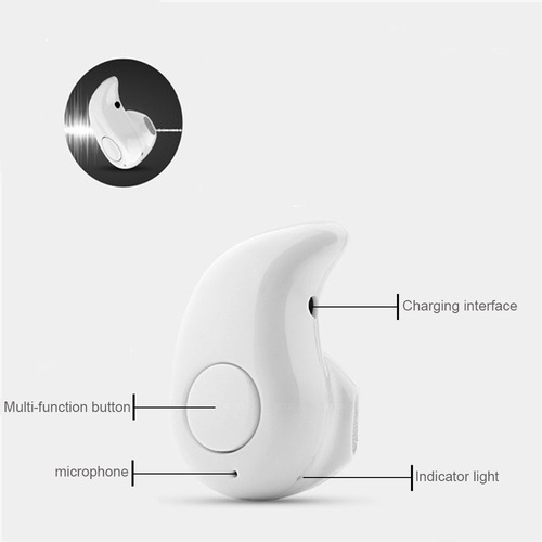Mini Audifono Bluetooth S530 Manos Libres Llamadas Y Musica