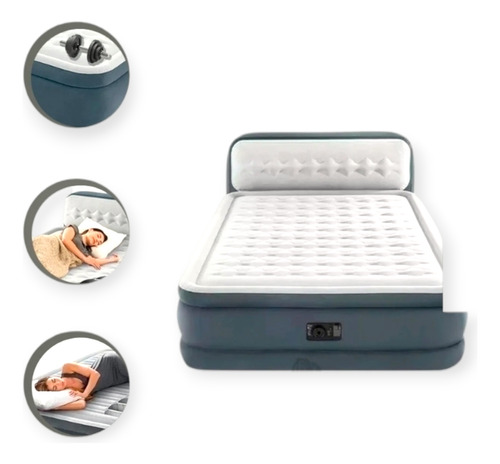 Cama Colchon Inflable Intex De 2 Plazas Electrico