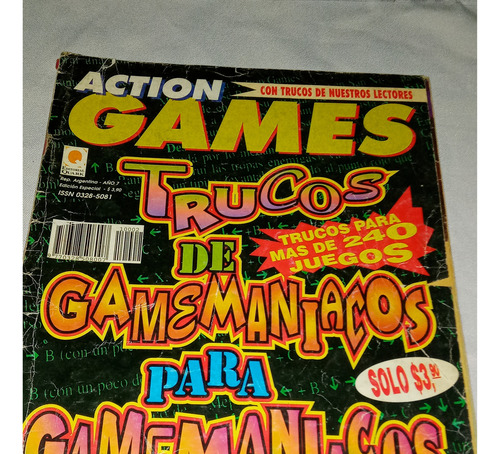 Revista Antigua * Action Games * Especial Trucos Ninte Play (Usado)