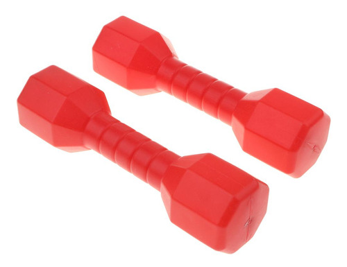 2 Pares De Plástico Ligero Con Mancuernas Ejercicio Libre