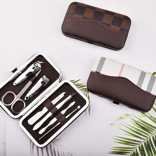 Set Manicuria Pedicuria Con Estuche X 7 Piezas