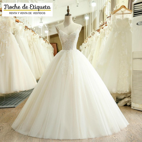 Imagen 1 de 4 de Vestido Novia Nuevo Corteprincesa Strapless Blanco/marfil