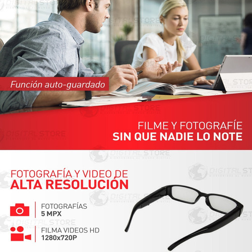 Camara Espia Oculta En Anteojo Mini Seguridad Vigilancia Hd