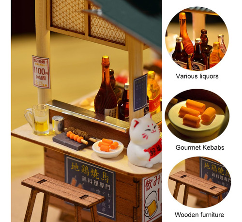 Kit De Casa De Bonecas Em Miniatura, Casa De Bonecas De