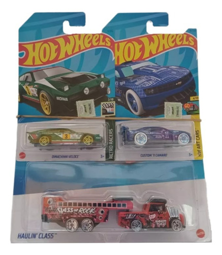 Camion Hot Wheels Haulin´class + 2 Autos Combo Oferta