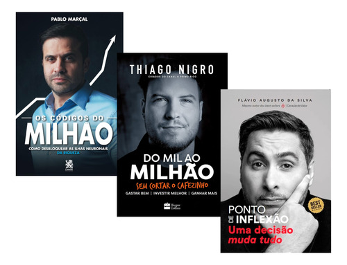 Livro Códigos Do Milhão+ Ponto De Inflexão + Do Mil Milhão