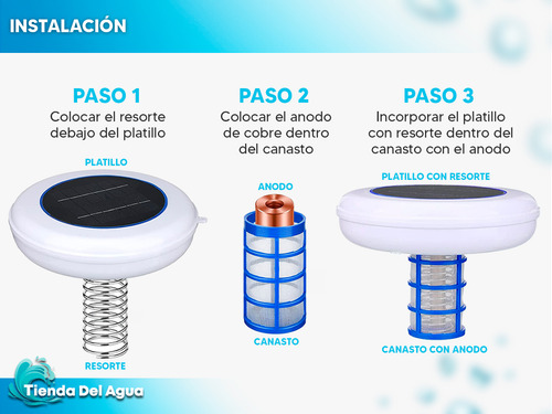 Ionizador Solar Pileta Piscina Boya Anti Sarro Y Bacterias