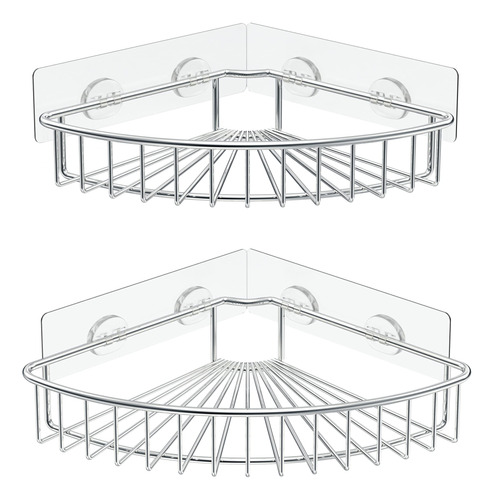 Organizadores De Esquina Para Baño Montaje En Pared Acero In