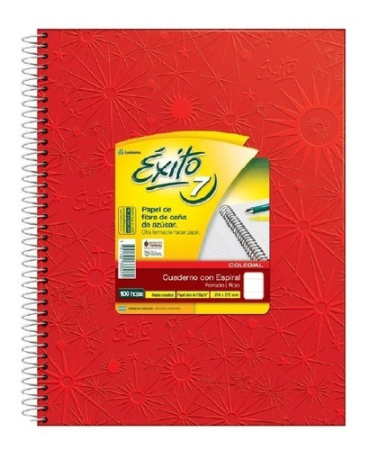 Cuaderno Exito Uni T/ Dura Abc E7 C/ Espiral 60 Hjs X1 U