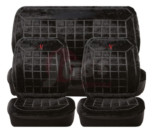 Funda Cubre Asiento Pana At Juego Completo Auto Universal