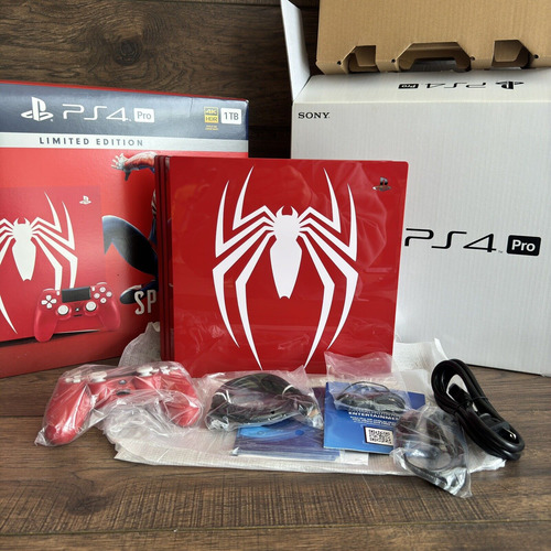 Sony Playstation 4 Pro Limited Edition Marvel Spider Man Gr