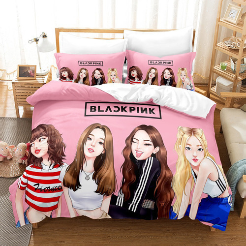 Nuevo Juego De Cama Para Niñas K-pop Blackpink Anime 220