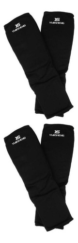 2 Pares Taekwondo Karate Mma Shin Empeine Protector Pierna