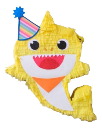 Piñata Baby Shark Tiburon Cumpleaños Decoracion Marino 