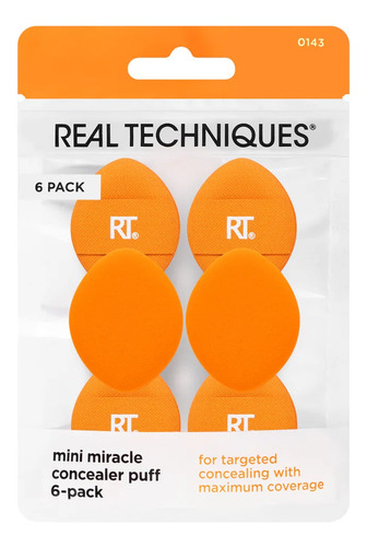 Mini Miracle Concealer Puff (6 Unidades) Real Techniques